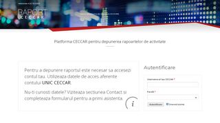 
                            6. Login – Raport CECCAR