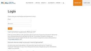 
                            5. Login | Real Capital Analytics, Inc.