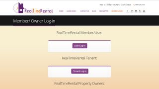 
                            7. Login: RealTimeRental Vacation Rental Software
