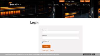 
                            1. Login - Rebusfarm Render Service