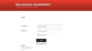 
                            12. Login – Red Rover TradeMart