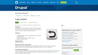 
                            5. Login redirect | Drupal.org