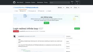 
                            1. Login redirect infinite loop · Issue #227 · FriendsOfSymfony ... - GitHub