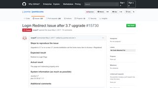 
                            4. Login Redirect Issue after 3.7 upgrade · Issue #15730 · joomla/joomla ...