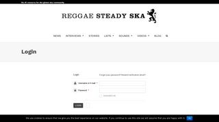 
                            10. Login - REGGAE STEADY SKA