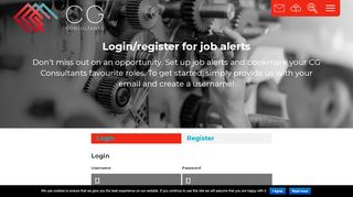 
                            9. Login / Register - CG Consultants