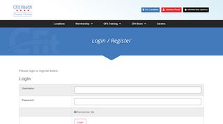 
                            12. Login / Register | Charter Fitness