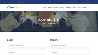 
                            4. Login Register || Edubuzz - Devitems