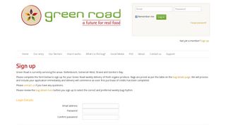 
                            7. Login / Register | Green Road CMS