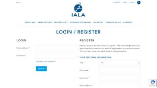 
                            9. Login / Register - IALA AISM