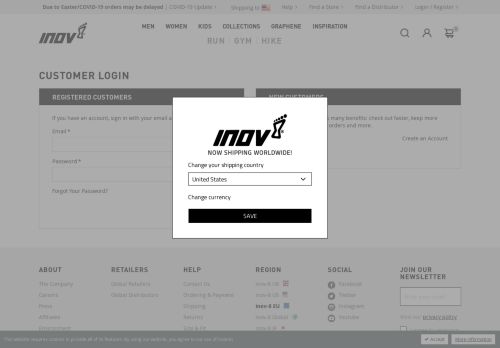 
                            3. Login / Register - Inov-8