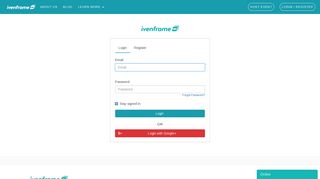 
                            7. Login / Register - Ivenframe