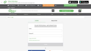 
                            2. Login / Register - Otten Coffee