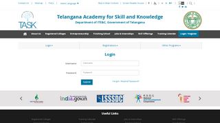 
                            1. Login / Register - TASK-Telangana Academy for Skill and Knowledge