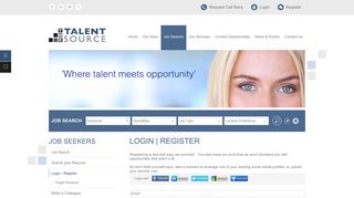 
                            13. Login / Register - The Talent Source