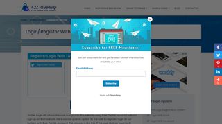 
                            4. Login/ Register With Twitter PHP code - a2zwebhelp