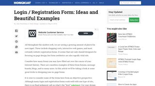 
                            7. Login / Registration Form: Ideas and Beautiful Examples - Hongkiat
