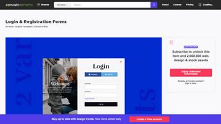 
                            7. Login & Registration Forms by Yulko on Envato Elements