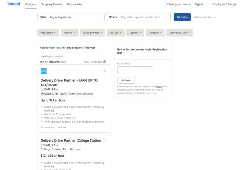 
                            1. Login Registration Jobs, Employment | Indeed.com
