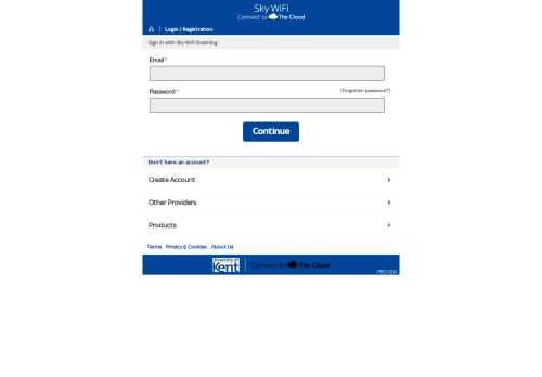 
                            2. Login / Registration - The Cloud, WiFi Broadband