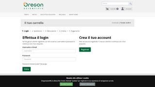 
                            11. Login / registrazione - Oregon Scientific