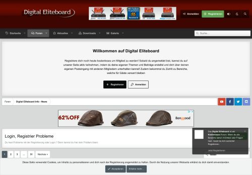 
                            2. Login, Registrier Probleme | Digital Eliteboard