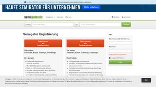 
                            1. Login / Registrieren auf semigator.de