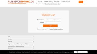 
                            1. Login & Registrierung - AltersvorSprung.de