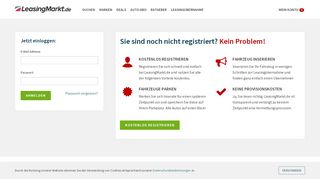 
                            5. Login & Registrierung - LeasingMarkt.de