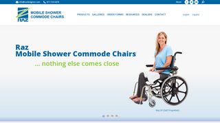 
                            3. Login | Rehab Shower Commode Chairs | Raz Design Inc.