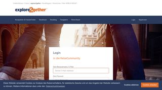 
                            3. Login - ReiseCommunity von WORLD INSIGHT