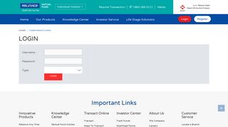 
                            7. Login - Reliance Mutual Fund