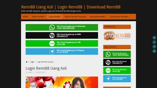 
                            8. Login Remi88 Uang Asli