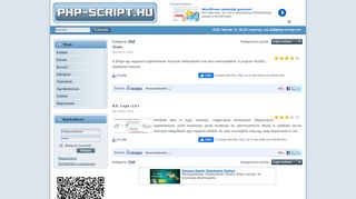 
                            11. Login rendszer - PHP - Szkriptek - PHP-Script.hu