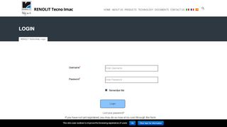 
                            9. login - RENOLIT Tecno Imac