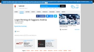 
                            3. °°°Login Renting di Faggiano Andrea - Lecce, 53, Via Giammatteo