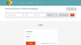 
                            5. Login - Repository STTMIGAS