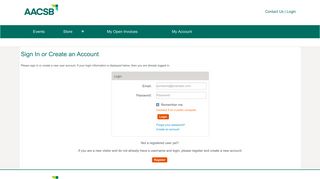 
                            6. Login Required - aacsb