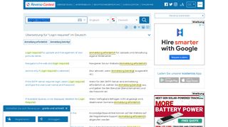 
                            3. Login required - Deutsch Übersetzung - Englisch Beispiele | Reverso ...