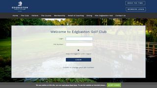 
                            13. Login Required - Edgbaston Golf Club