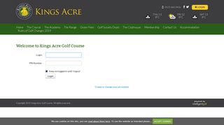 
                            2. Login Required - Kings Acre Golf Course :: Kings Acre - stunning golf ...