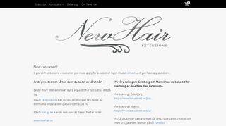 
                            10. Login required - Newhair.se