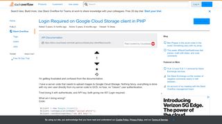 
                            8. Login Required on Google Cloud Storage client in PHP - Stack Overflow