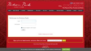 
                            9. Login Required - Perton Park :: Perton Park - Staffordshire Golf at its ...