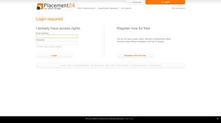 
                            2. Login required - Placement24