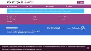 
                            3. Login Required - Telegraph Dating