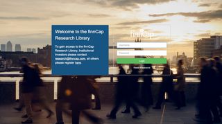 
                            5. Login - Research Portal - finnCap Research Portal