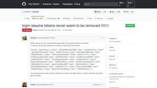 
                            9. login resume tokens never seem to be removed · Issue #891 · meteor ...