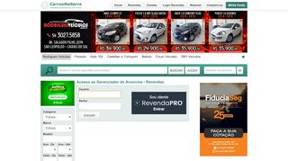 
                            1. Login Revendas - Carros na Serra