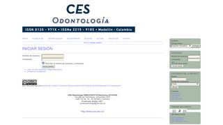 
                            13. Login - revista CES Psicología - Universidad CES